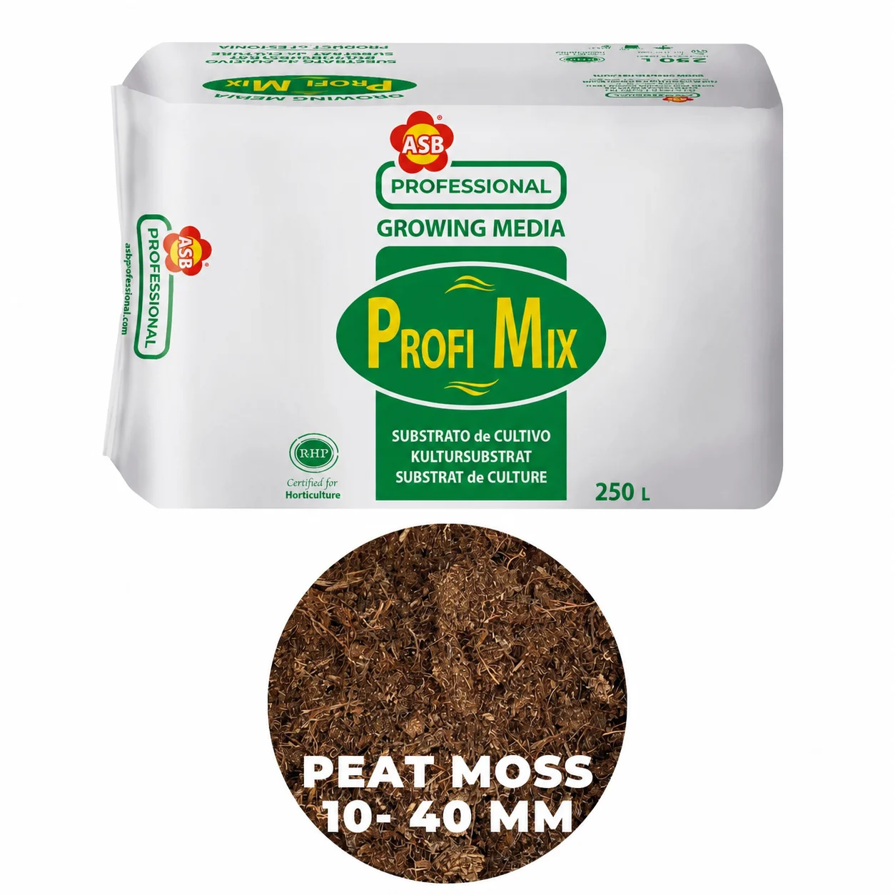 10-40 mm White Peat 250 L
